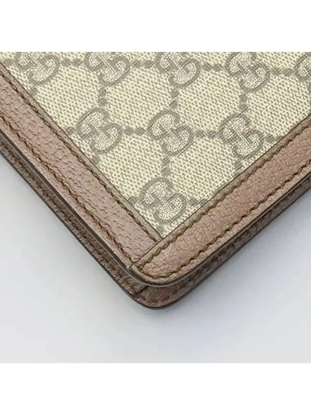 523359 GG Logo PVC Supreme Portfolio Ophidia Clutch