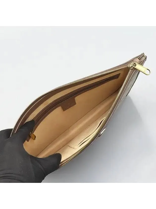 523359 GG Logo PVC Supreme Portfolio Ophidia Clutch