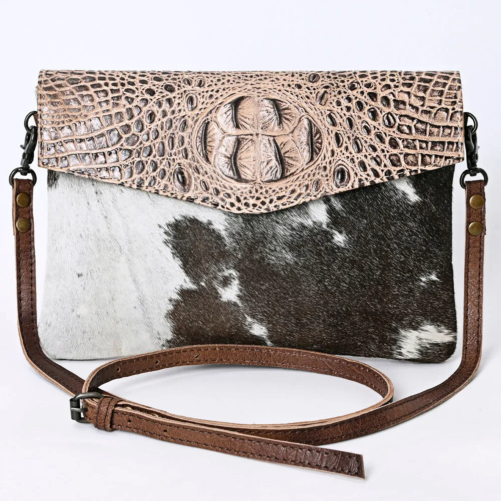 ADBGS178AZ American Darling Hair On Crocodile Embossed Genuine Leather Women Bag Western Handbag Purse