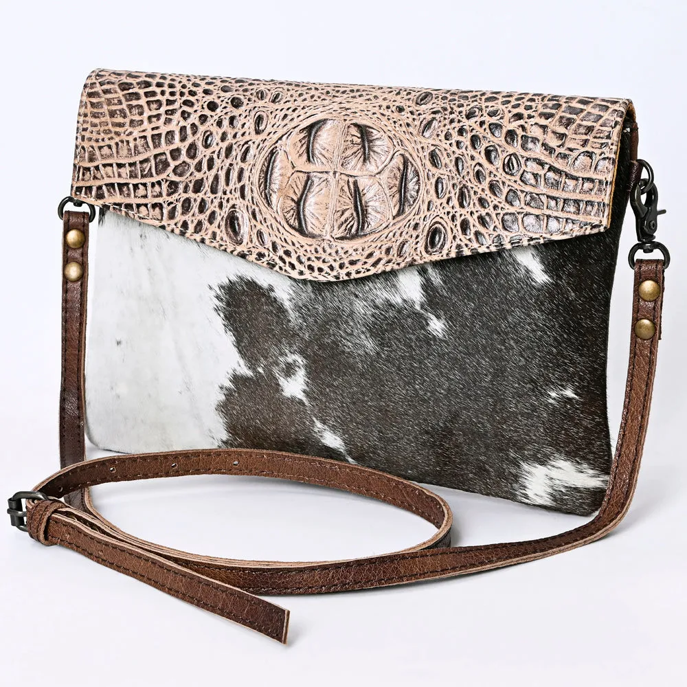 ADBGS178AZ American Darling Hair On Crocodile Embossed Genuine Leather Women Bag Western Handbag Purse