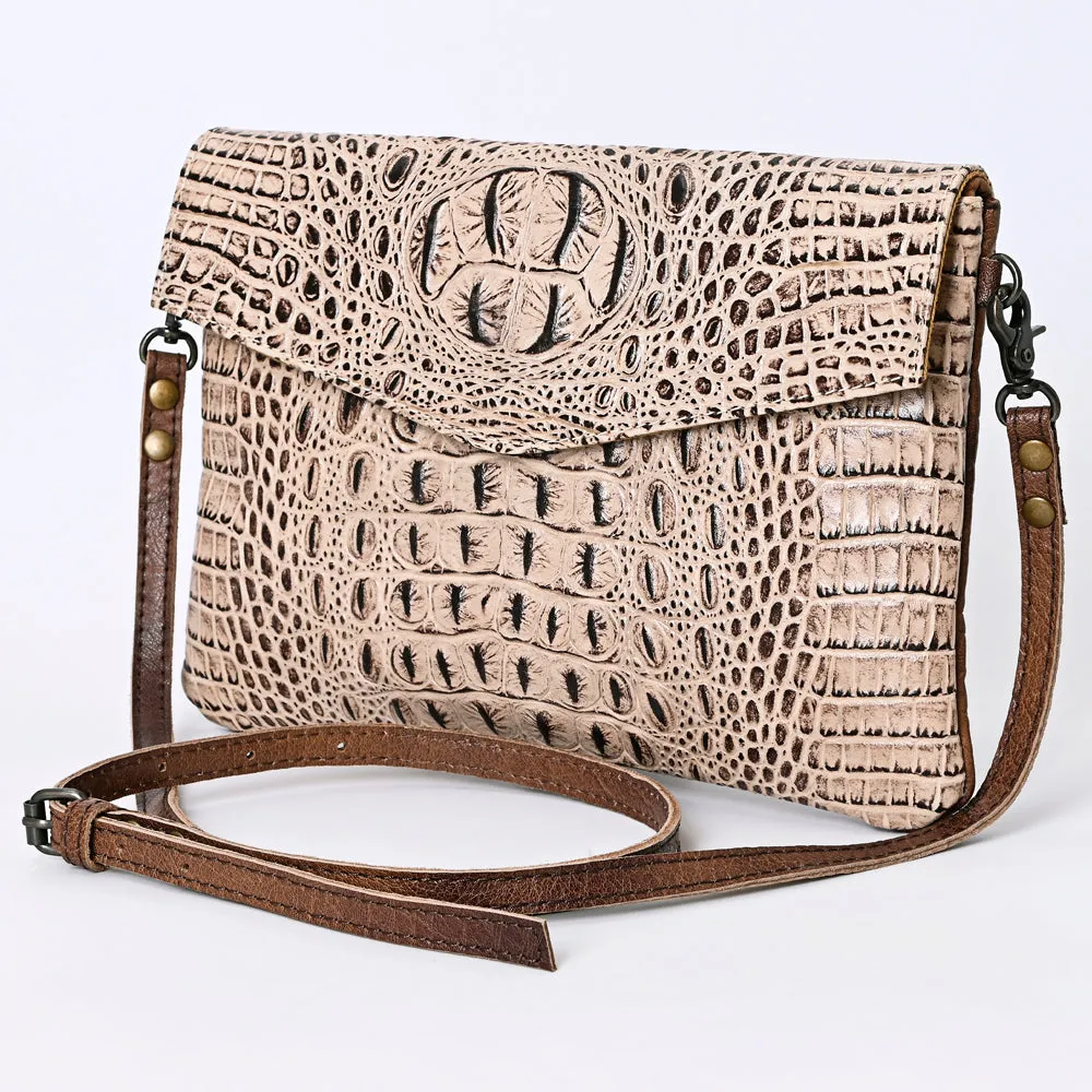 ADBGS178BI American Darling Crocodile Embossed Genuine Leather Women Bag Western Handbag Purse