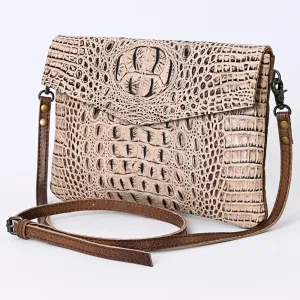 ADBGS178BI American Darling Crocodile Embossed Genuine Leather Women Bag Western Handbag Purse