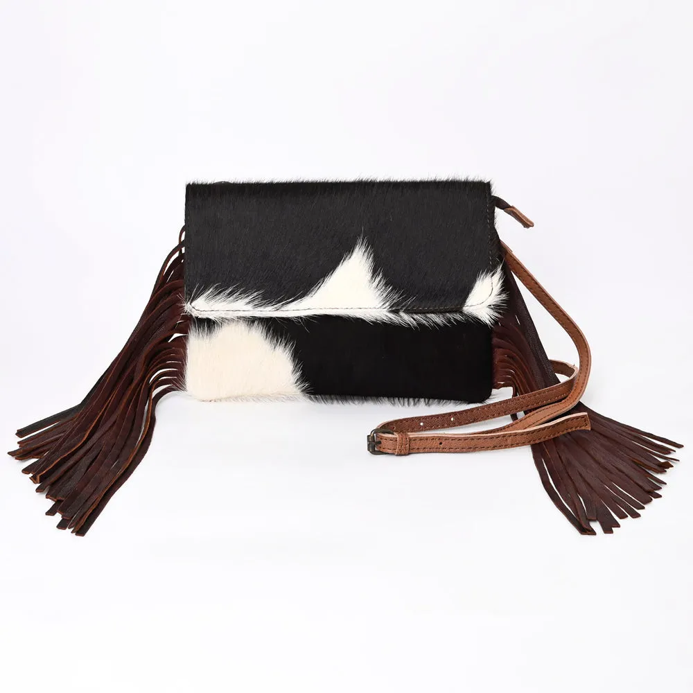American Darling ADBG239BRW Envelope Hair-On Genuine Leather Women Bag Western Handbag Purse