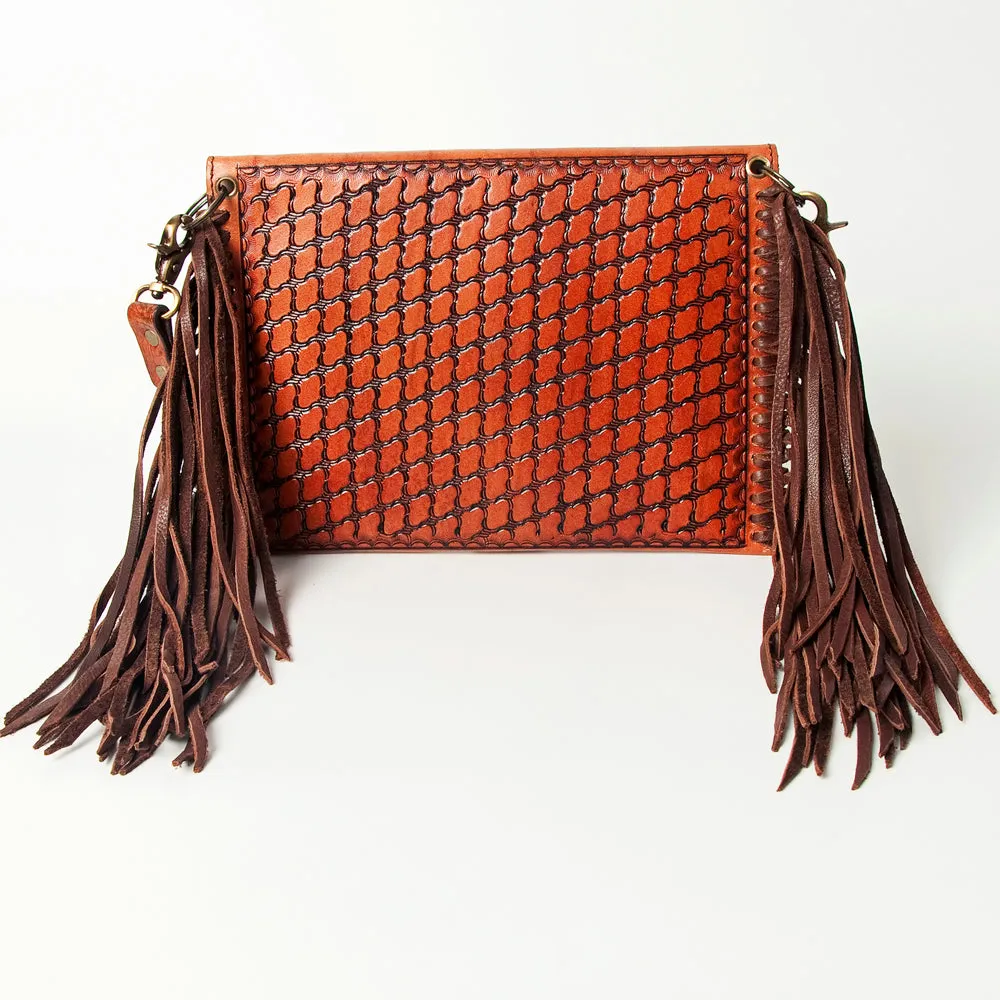 American Darling ADBGK106 Envelope Hand Tooled Genuine Leather Women Bag Western Handbag Purse
