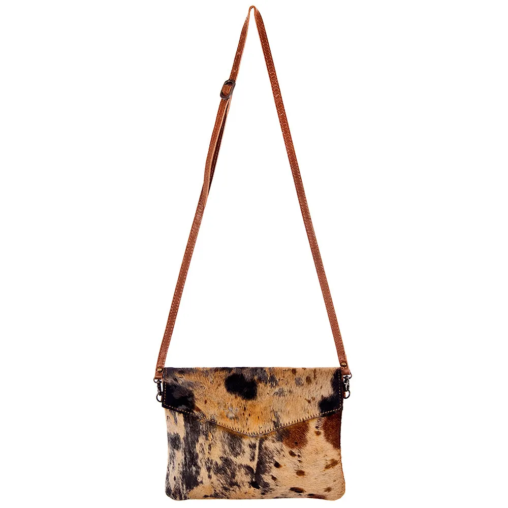American Darling ADBGS178BRAC2 Envelope Hair On Genuine Leather Women Bag Western Handbag Purse