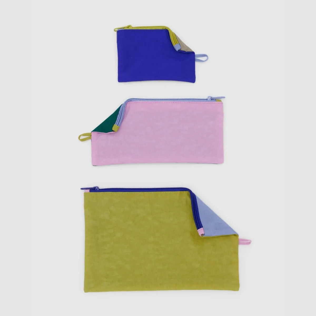 Baggu Flat Pouch Set in Plein Air
