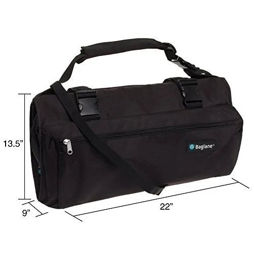 Baglane Garment Suit Bag Travel Carry On Garment Bag (Black)