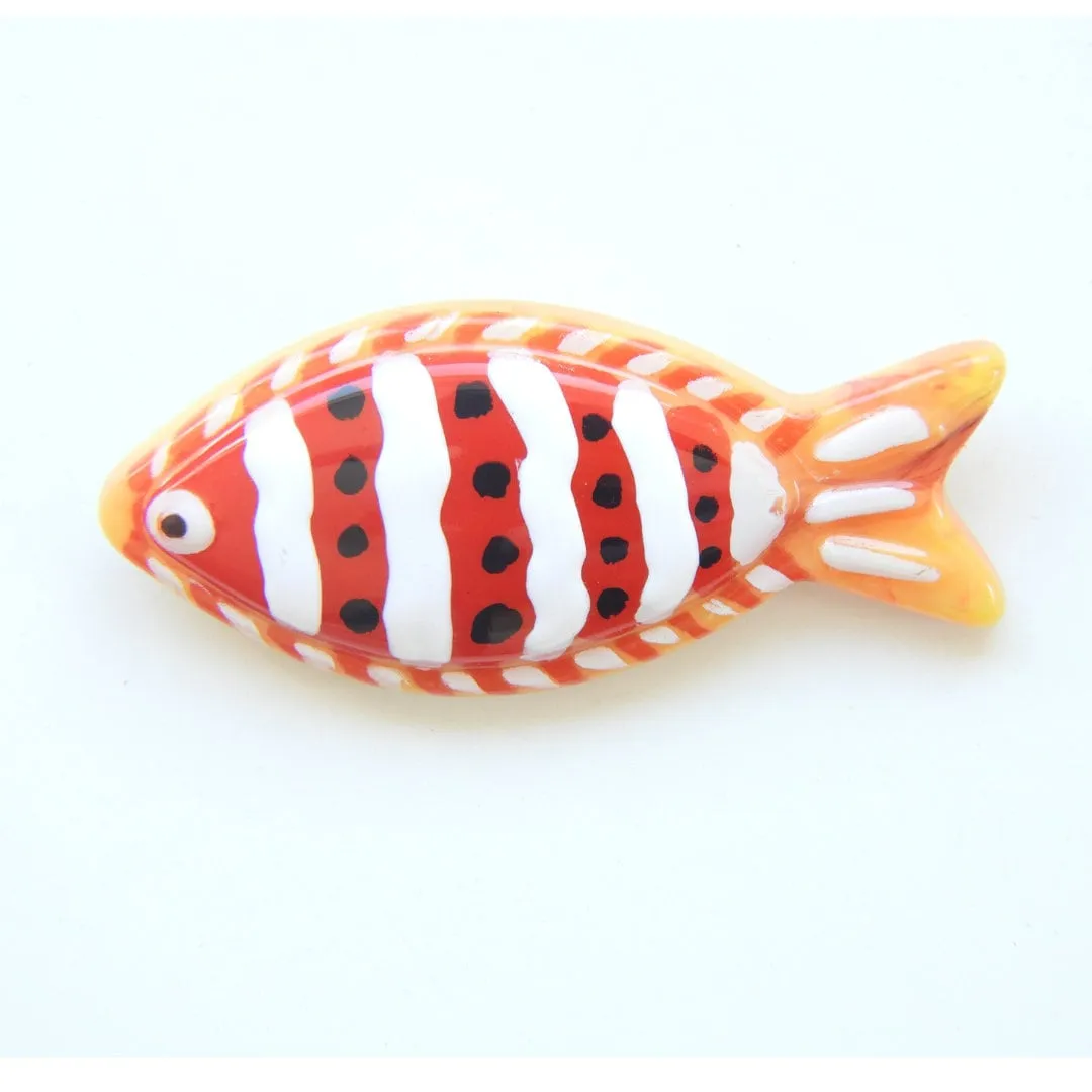 Big Red Fish Button for Decorating