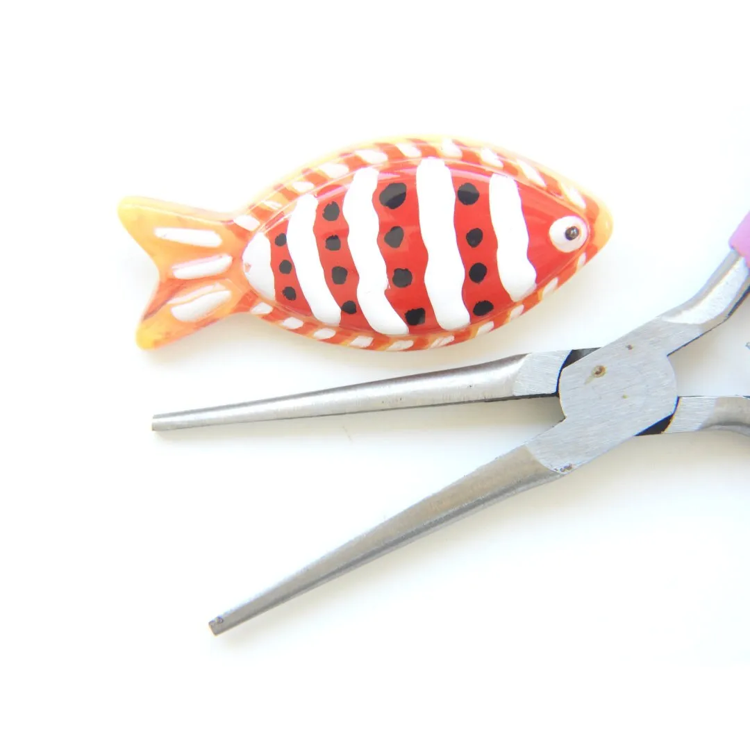 Big Red Fish Button for Decorating