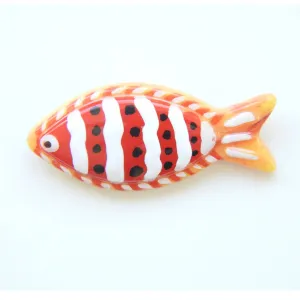 Big Red Fish Button for Decorating