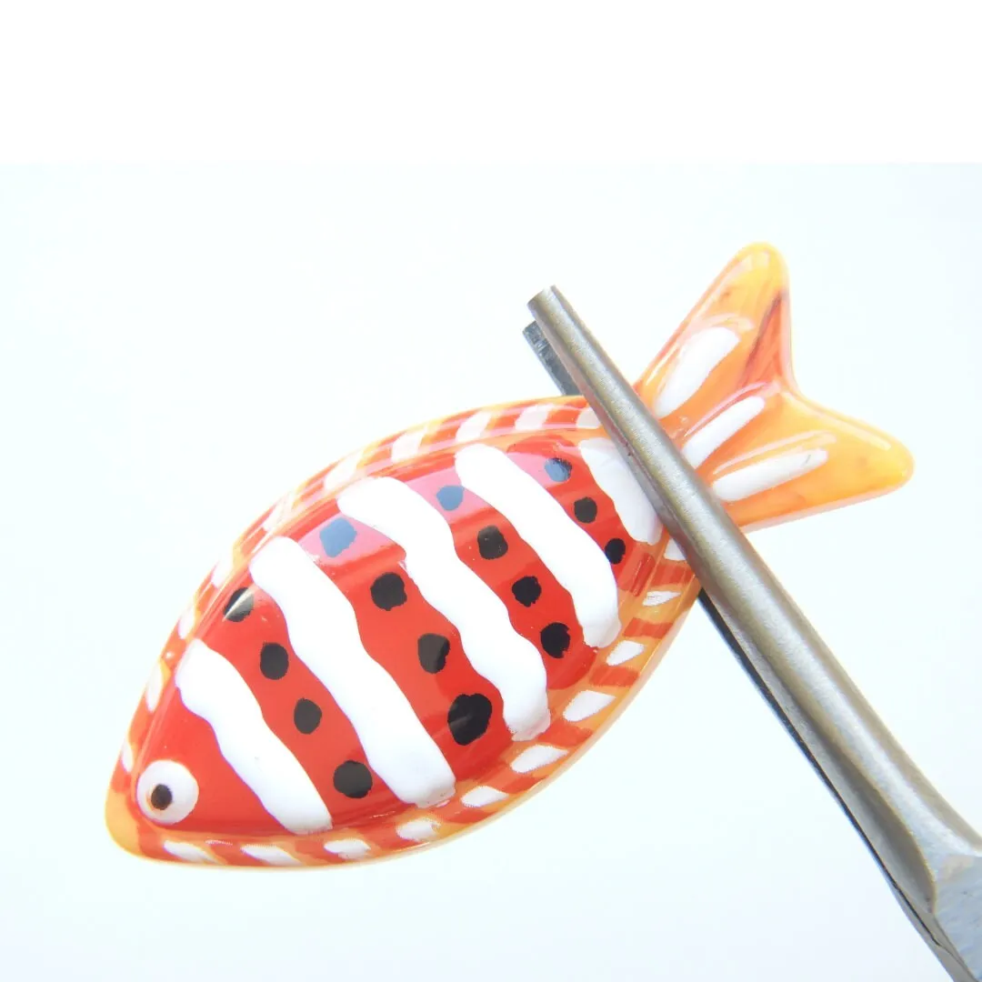 Big Red Fish Button for Decorating