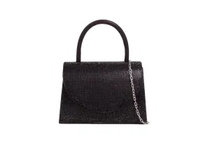 Black Crystal Mini Tote Handbag