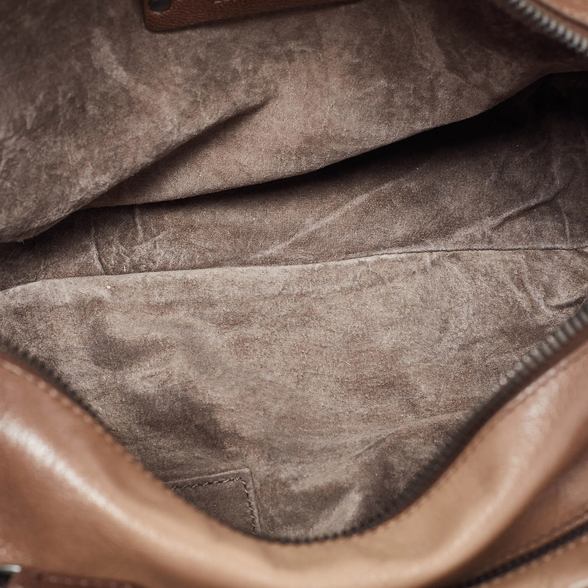 BOTTEGA VENETA Brown Ombre Leather Brera Bowler Bag