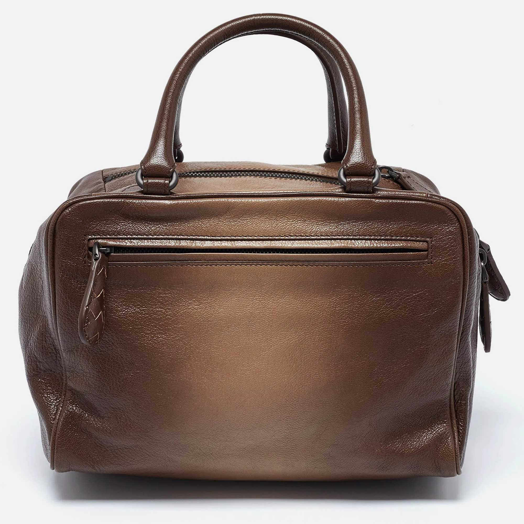 BOTTEGA VENETA Brown Ombre Leather Brera Bowler Bag