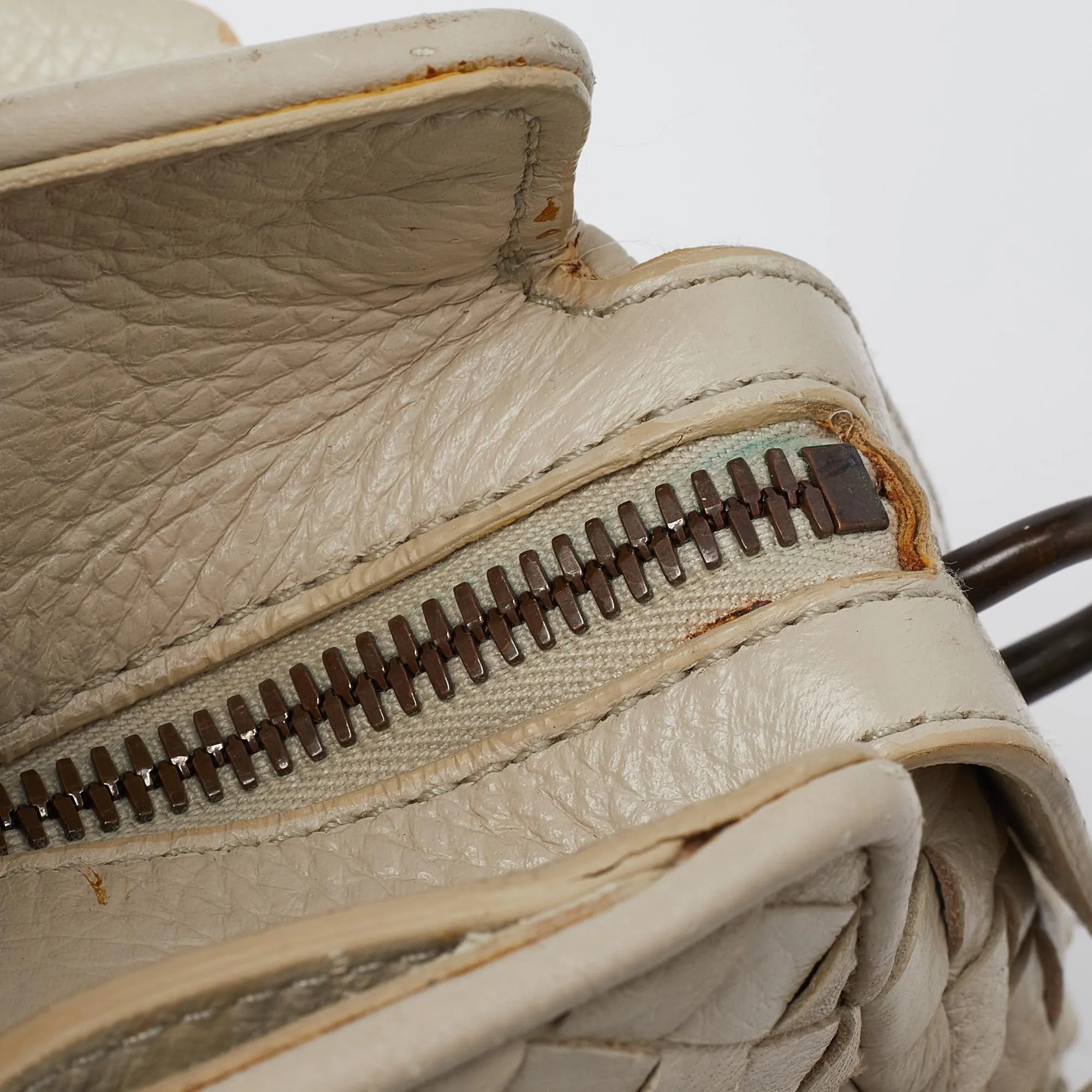 BOTTEGA VENETA Cream Intrecciato Leather Limited Edition 055/100 Tote