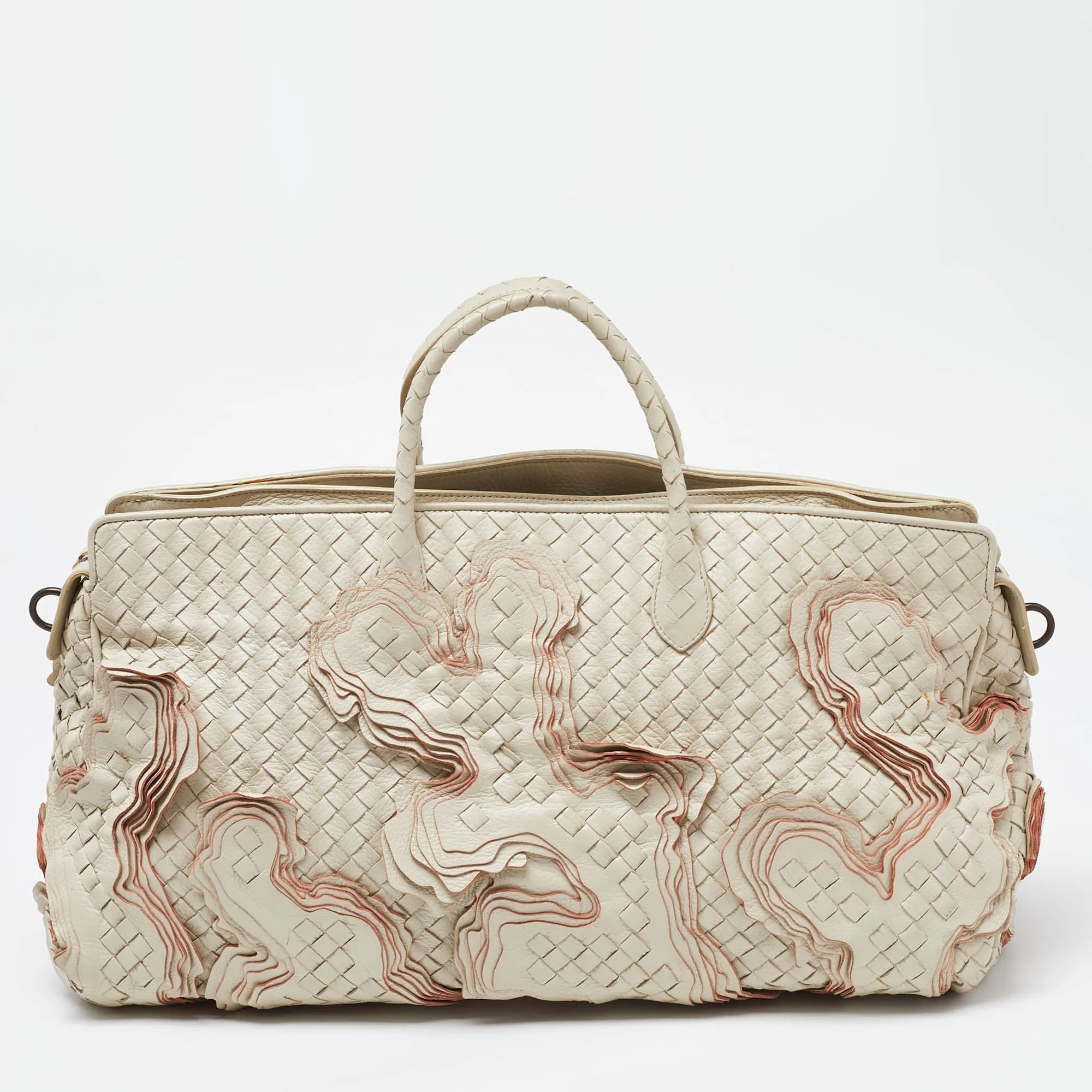 BOTTEGA VENETA Cream Intrecciato Leather Limited Edition 055/100 Tote