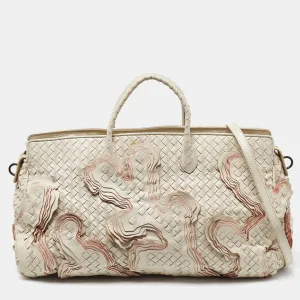 BOTTEGA VENETA Cream Intrecciato Leather Limited Edition 055/100 Tote