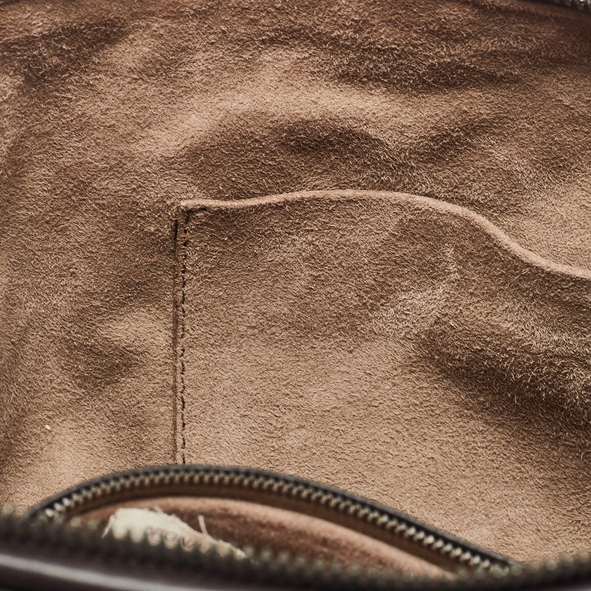 BOTTEGA VENETA Dark Brown Intrecciato Leather Nodini Crossbody Bag