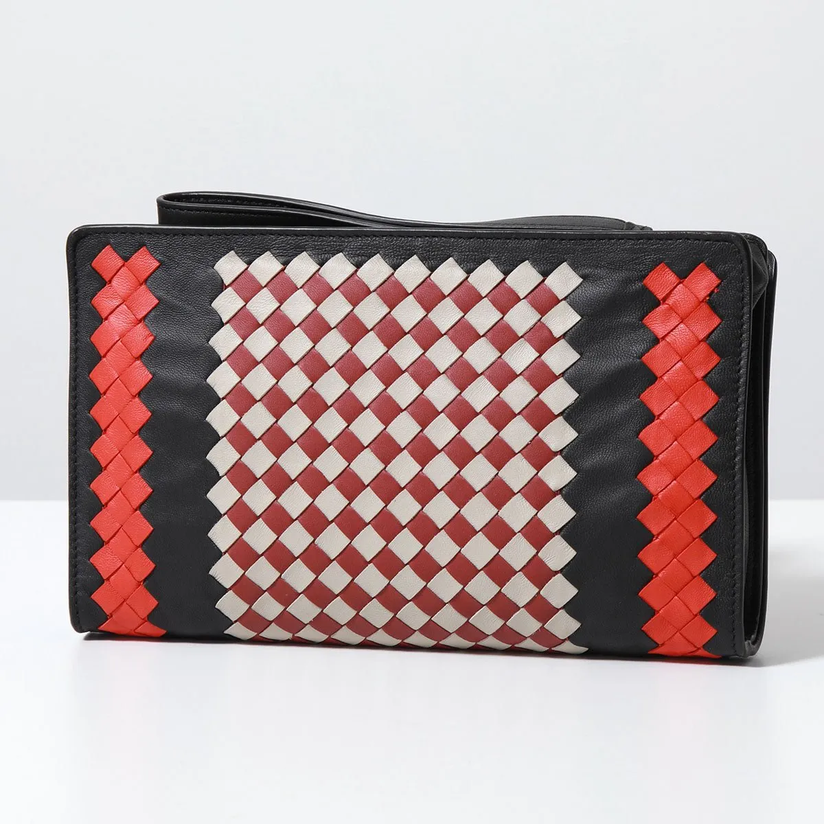 Bottega Veneta Intrecciato Leather Wristlet Clutch Bag