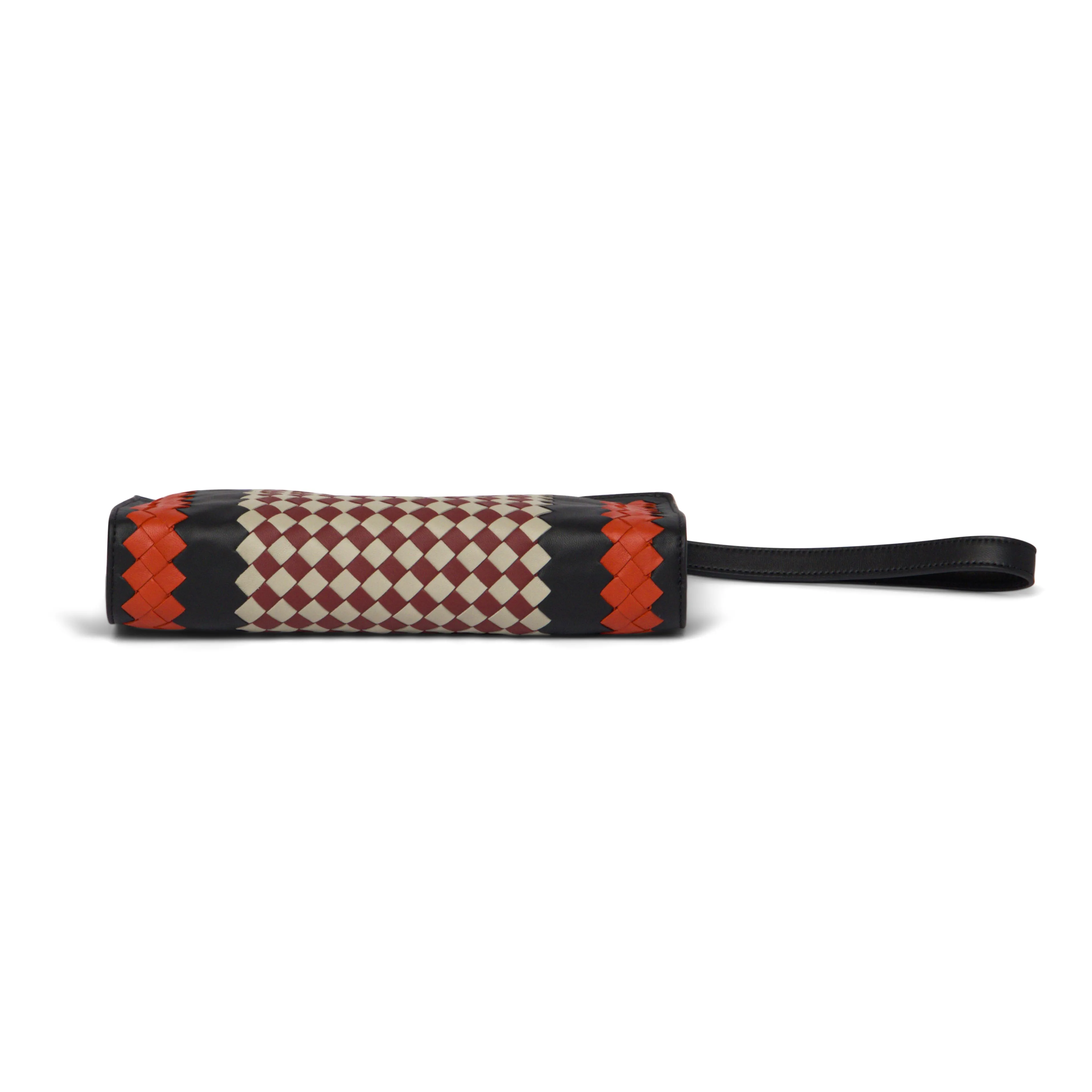 Bottega Veneta Intrecciato Leather Wristlet Clutch Bag