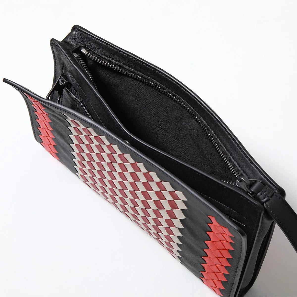 Bottega Veneta Intrecciato Leather Wristlet Clutch Bag