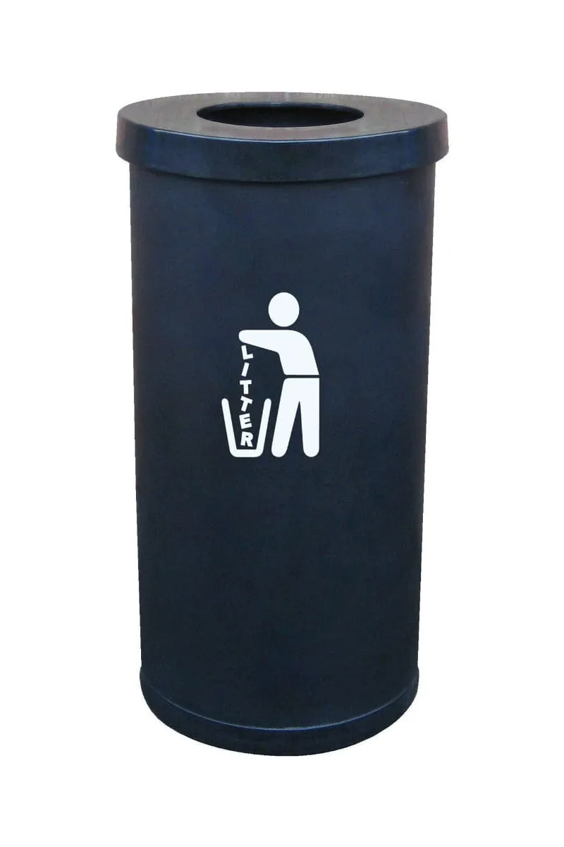 Brightly Coloured Popular Litter Bin - 70 Litre