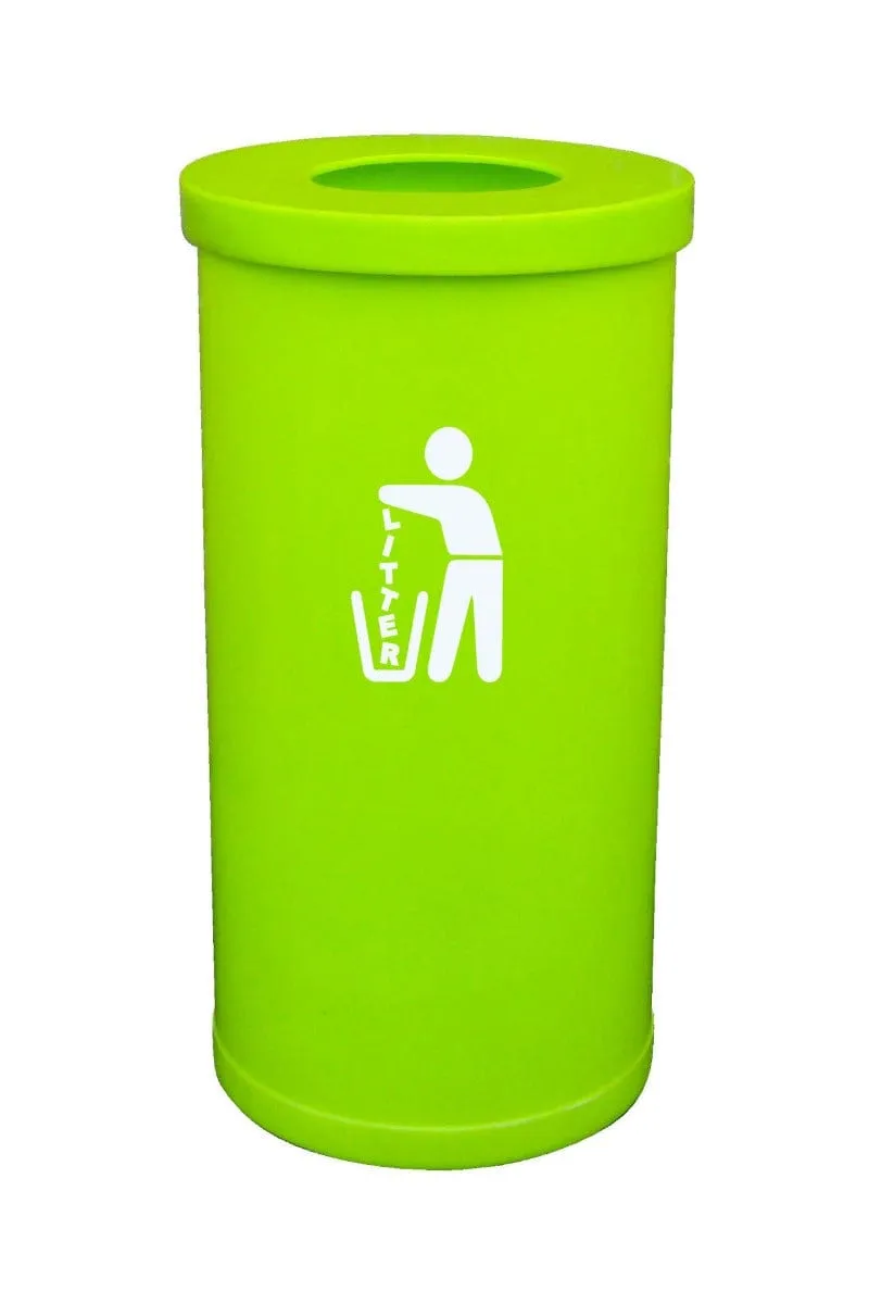 Brightly Coloured Popular Litter Bin - 70 Litre