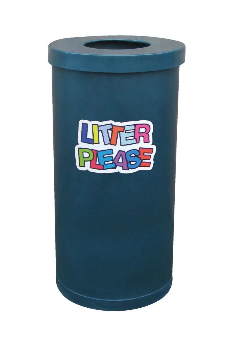 Brightly Coloured Popular Litter Bin - 70 Litre