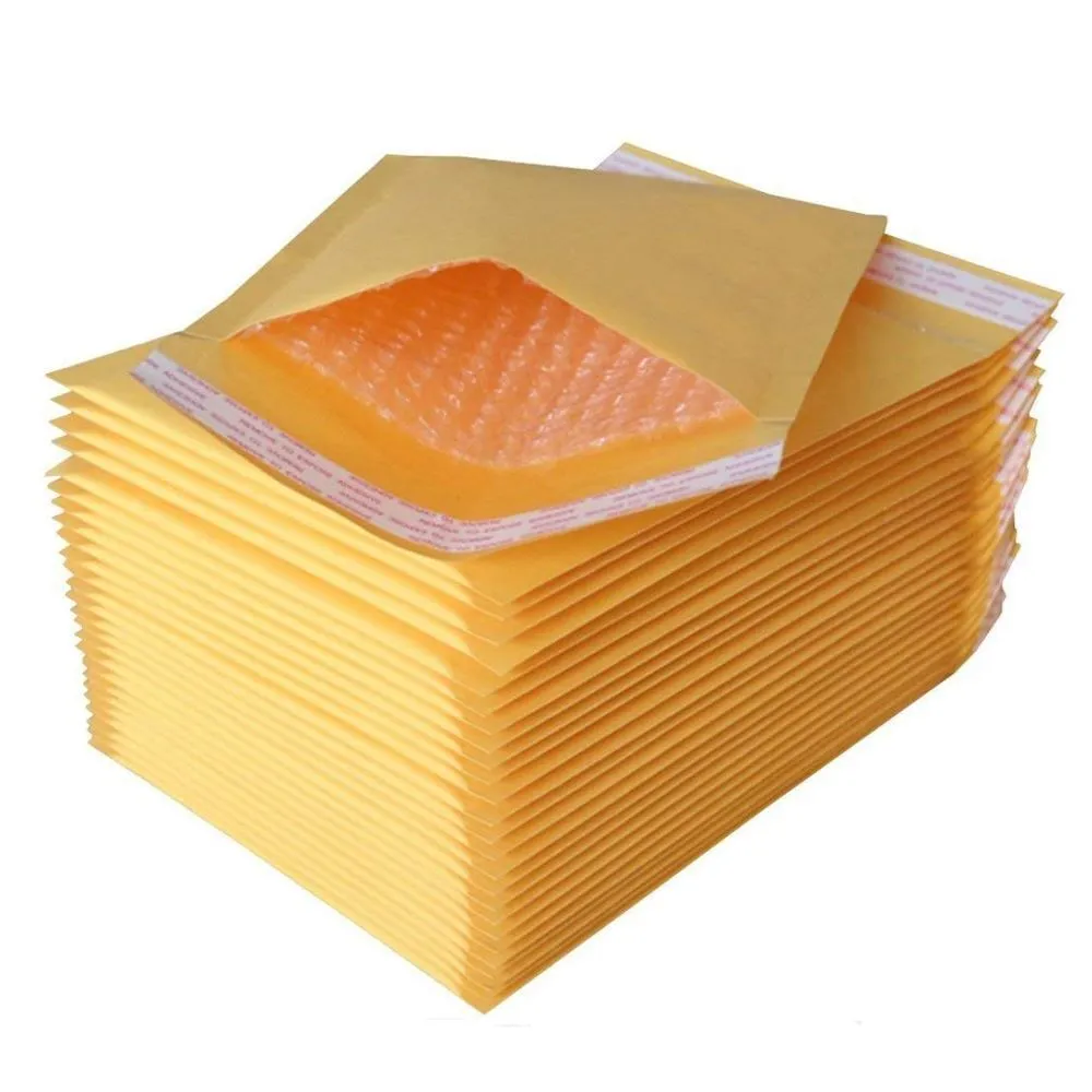 Bubble Envelope Mailer, Gold, 110mm x 165mm, All Pack