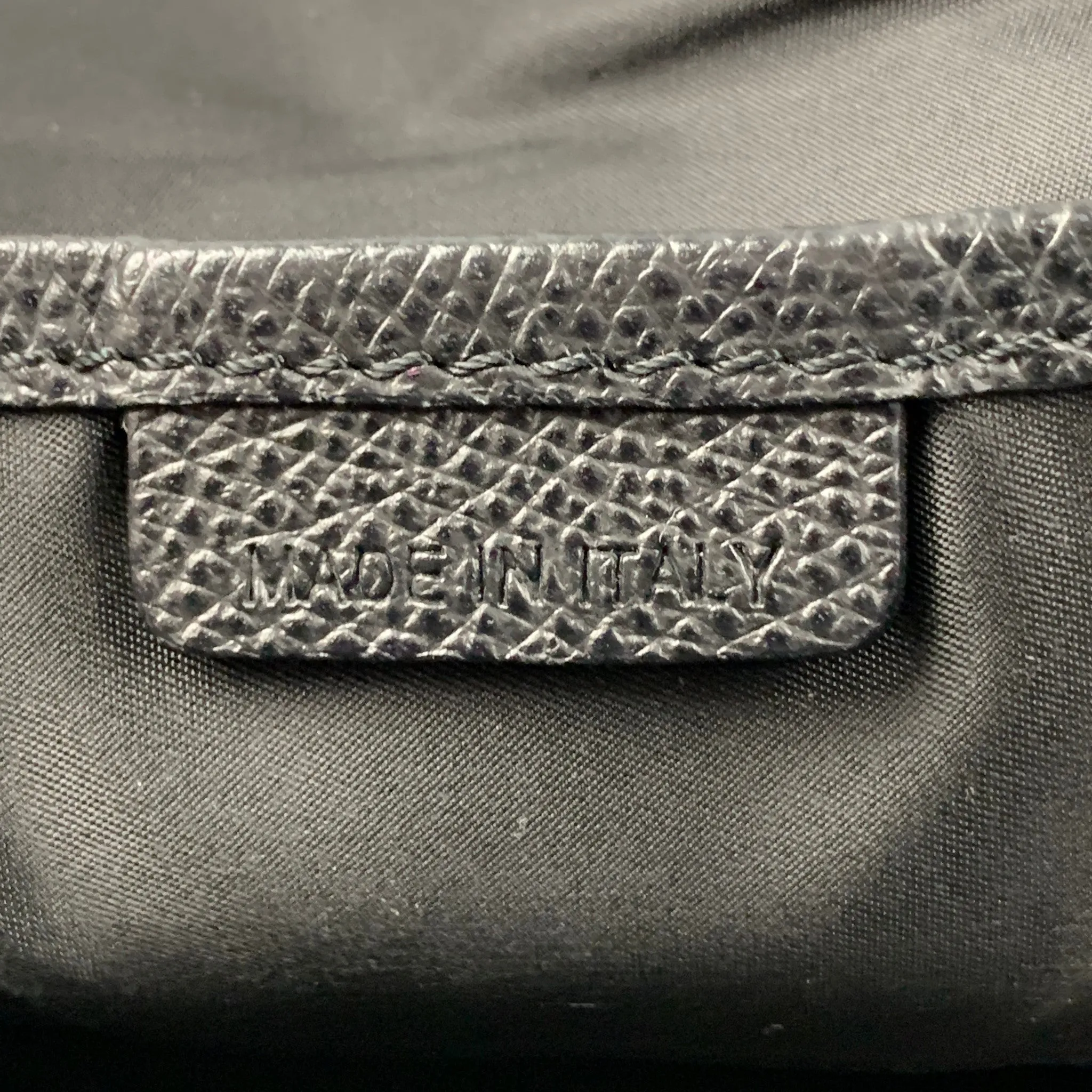 BURBERRY Black Grey Plaid Nylon Messenger Bag