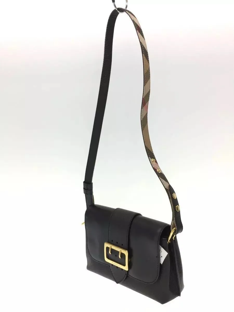 BURBERRY CALFSKIN LEATHER MEDIUM BUCKLE CROSSBODY BAG