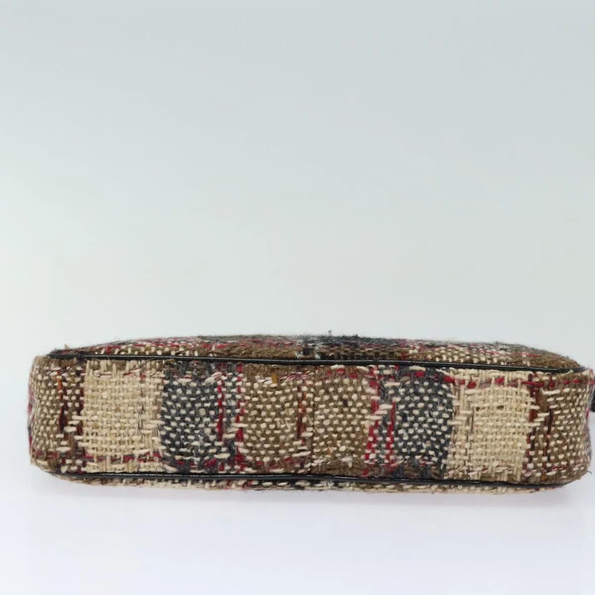 BURBERRY Nova Check Shoulder Bag Wool Beige Black  ep5128