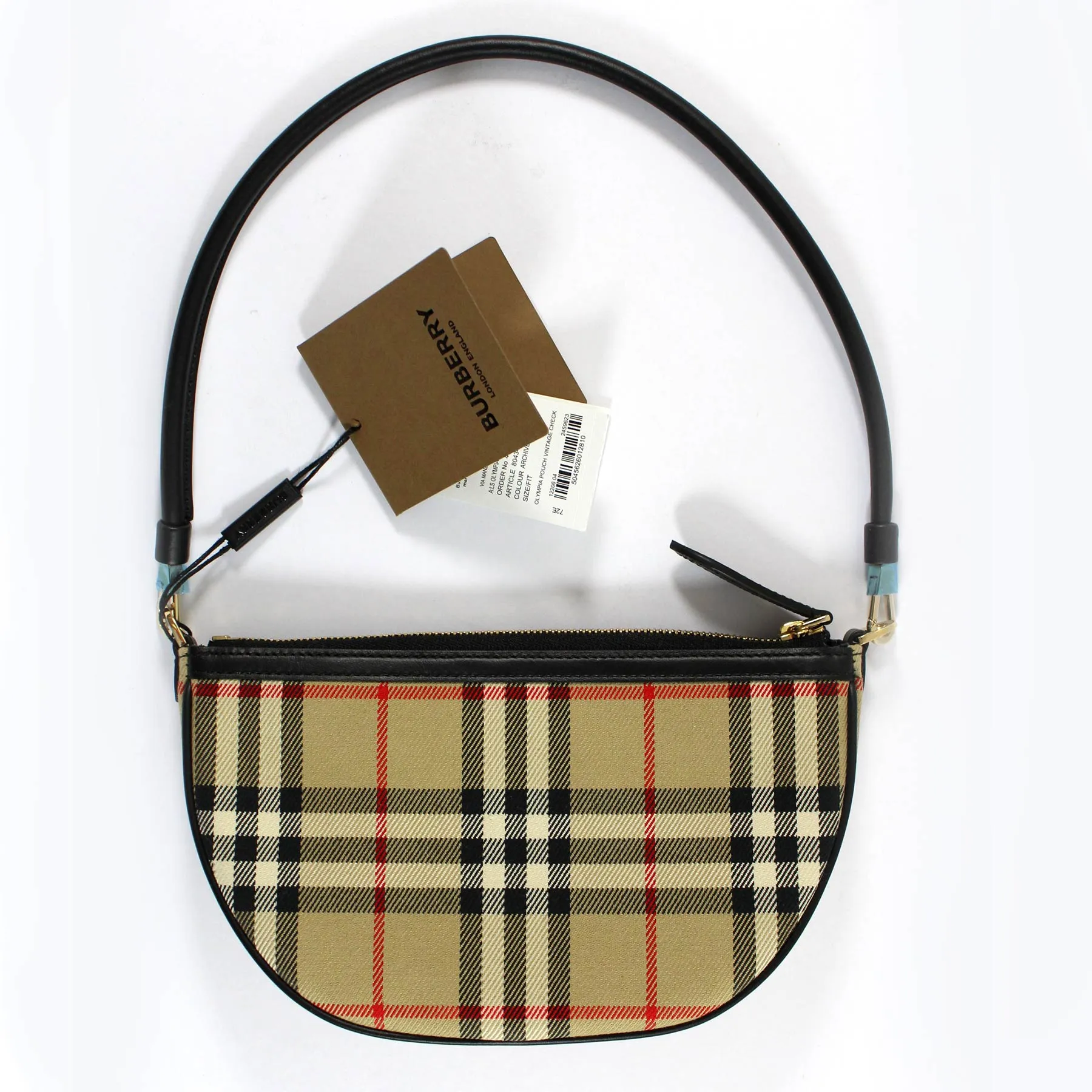 Burberry Pouch Olympia Archive Beige Check Shoulder Bag REDUCED - SALE