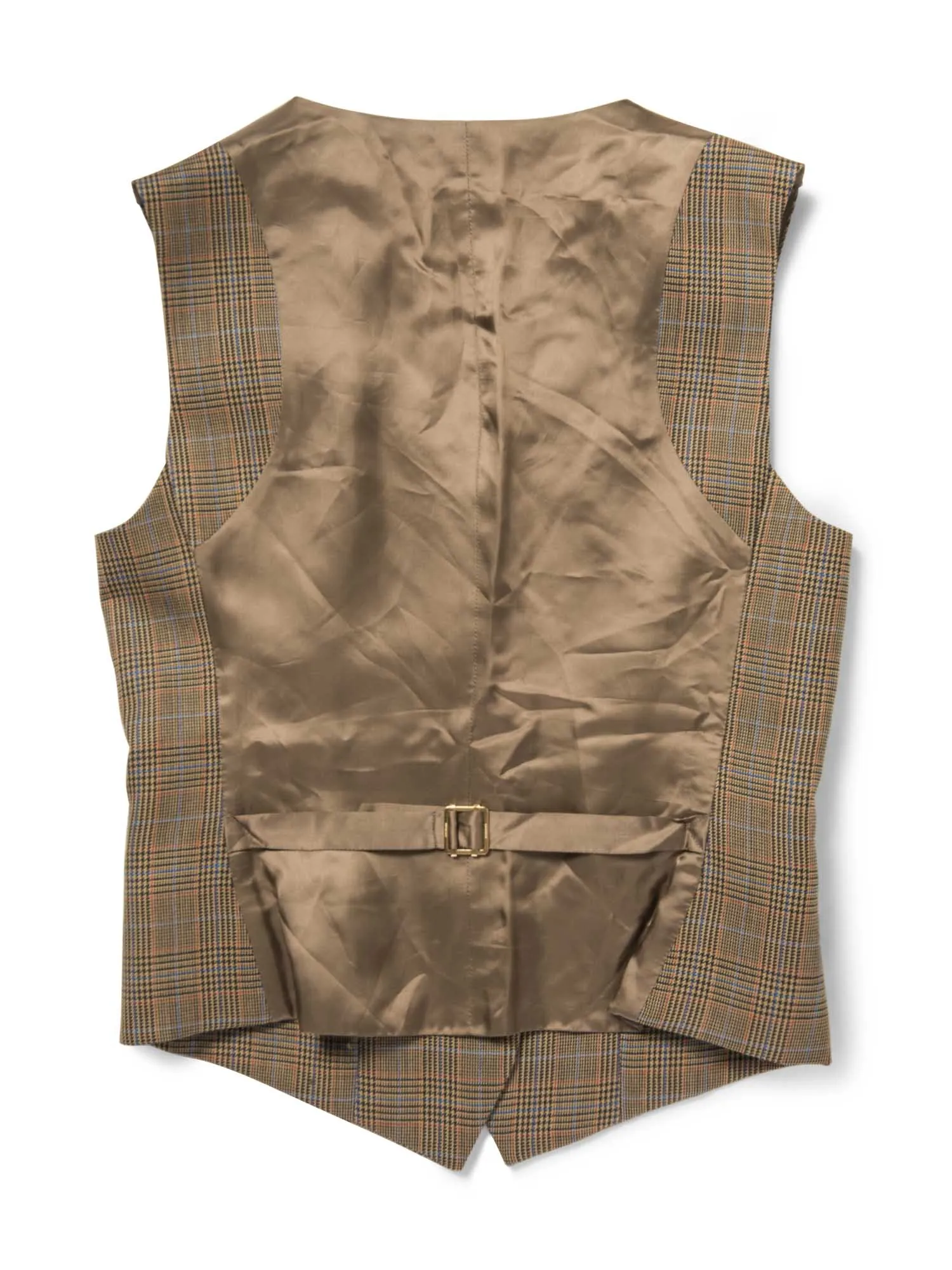 Burberry Wool Check Sleeveless Vest Brown