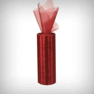 Burgundy Organza Roll (15cm x 22m)