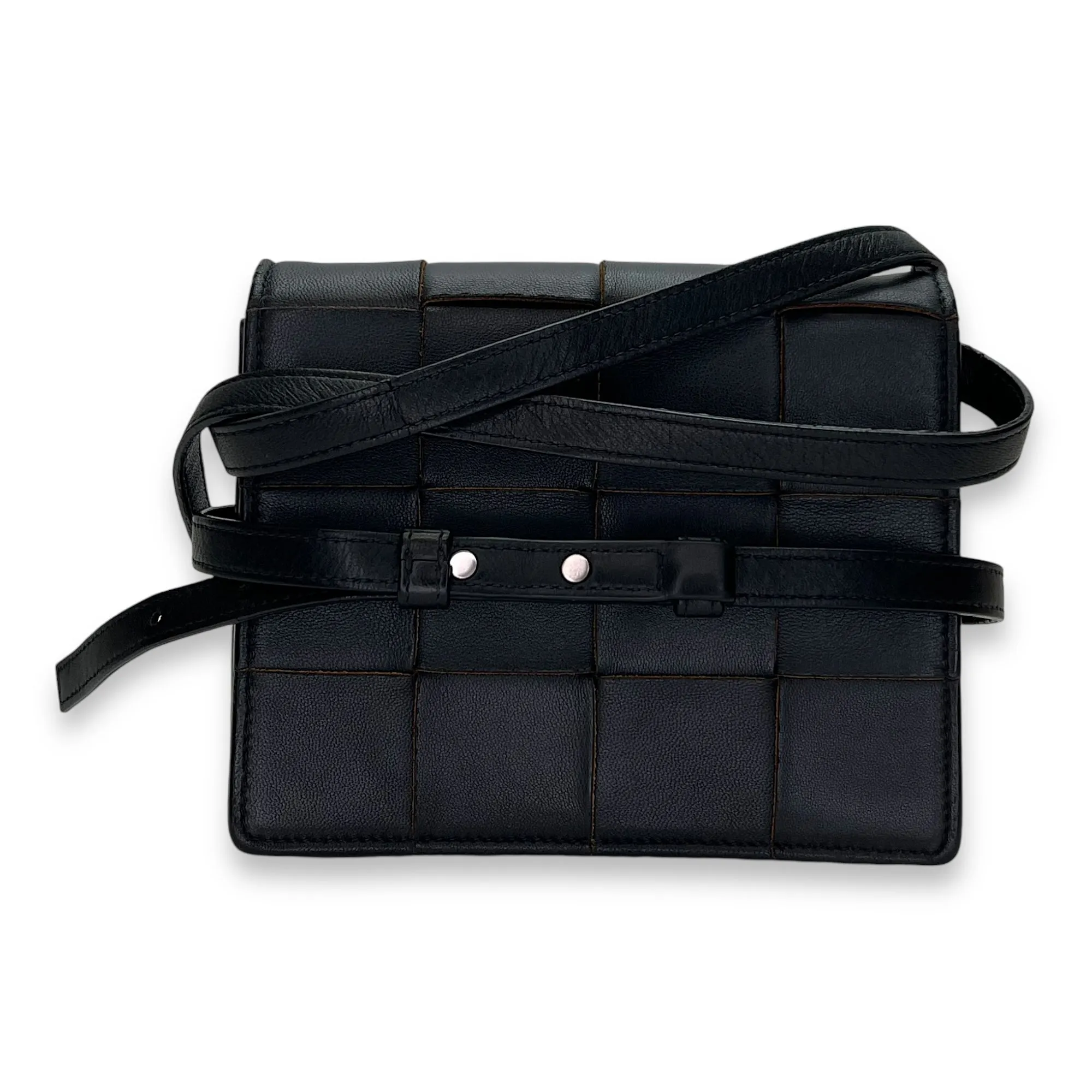 Cassette Crossbody Bag Black in Lambskin