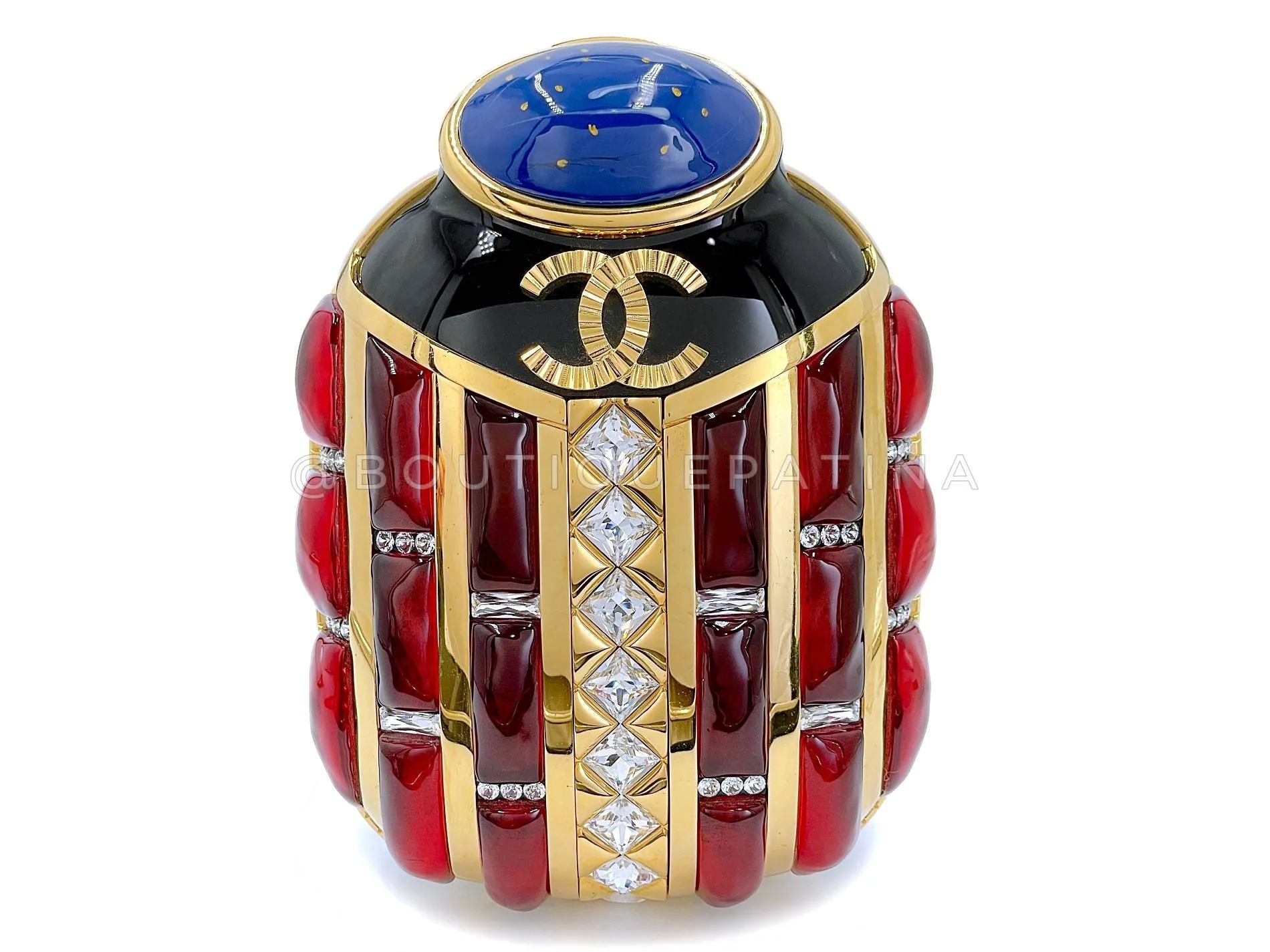 Chanel 19A Egypt Paris-New York Scarab Minaudière Evening Clutch Bag 3XY