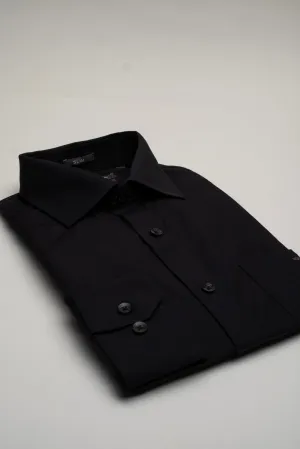 Crocodile Plain Slim Fit-Black Inck