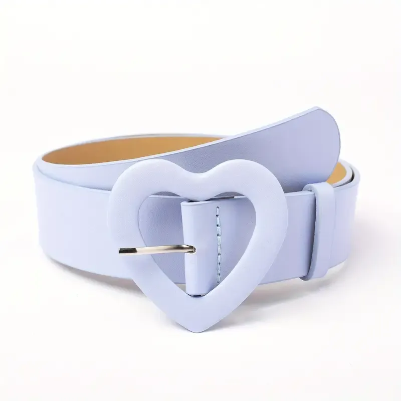Cute Heart Buckle Wide Belts | 4 Colours Left