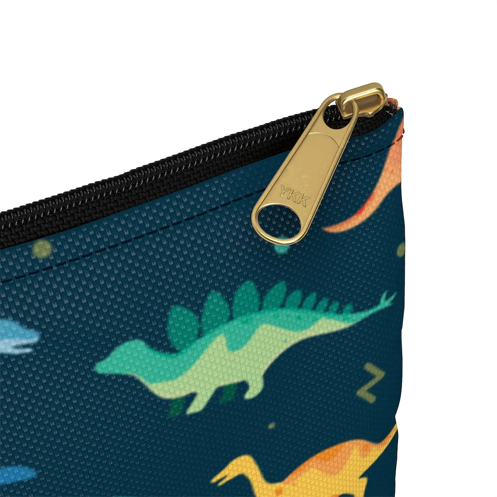 Dinosaur Pencil Case Pouch,  Gifts Dino Lovers Holder Pen Coin Travel Bag Accessory Canvas Zipper Large Small Organizer