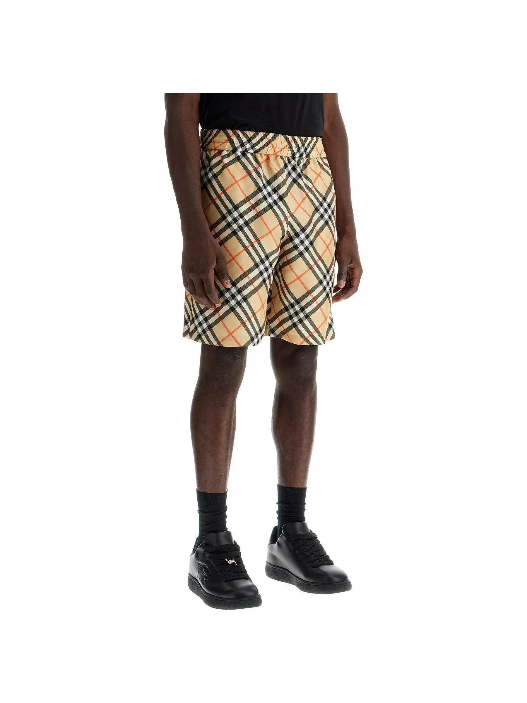 Ered Plaid Silk Shorts