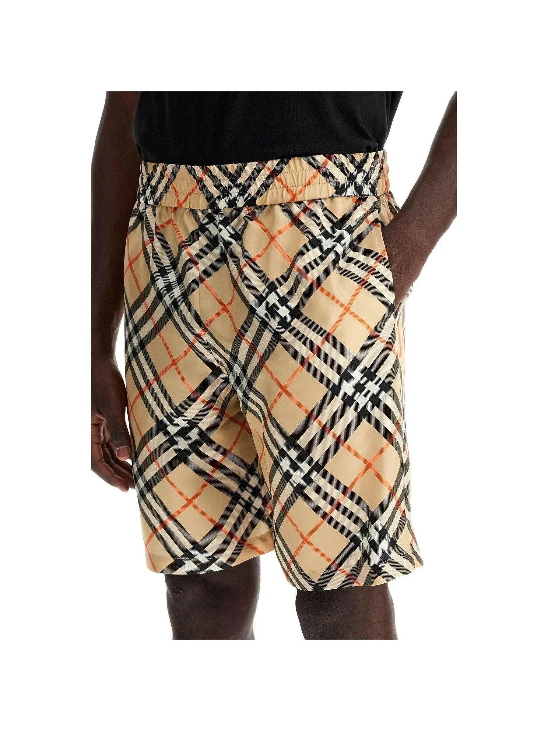 Ered Plaid Silk Shorts