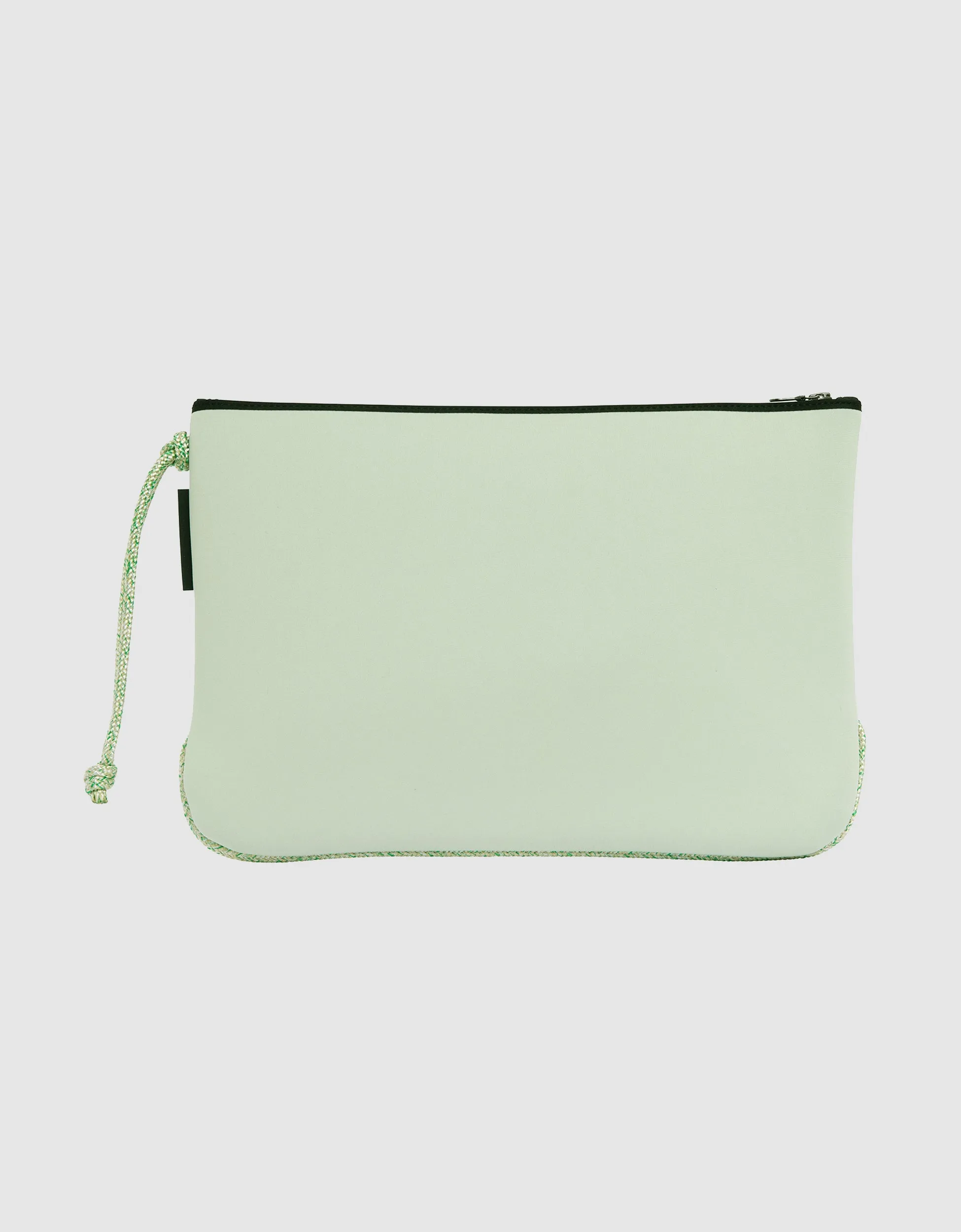 Everyday large flat pouch in seafoam
