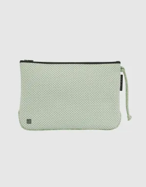 Everyday large flat pouch in seafoam