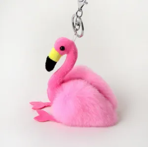 Fashion Flamingo Keychain Pendant: Luxurious and Trendy