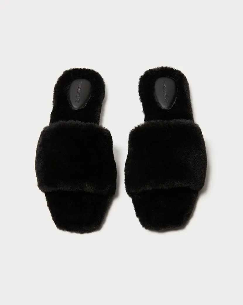 Faux Fur Sandal