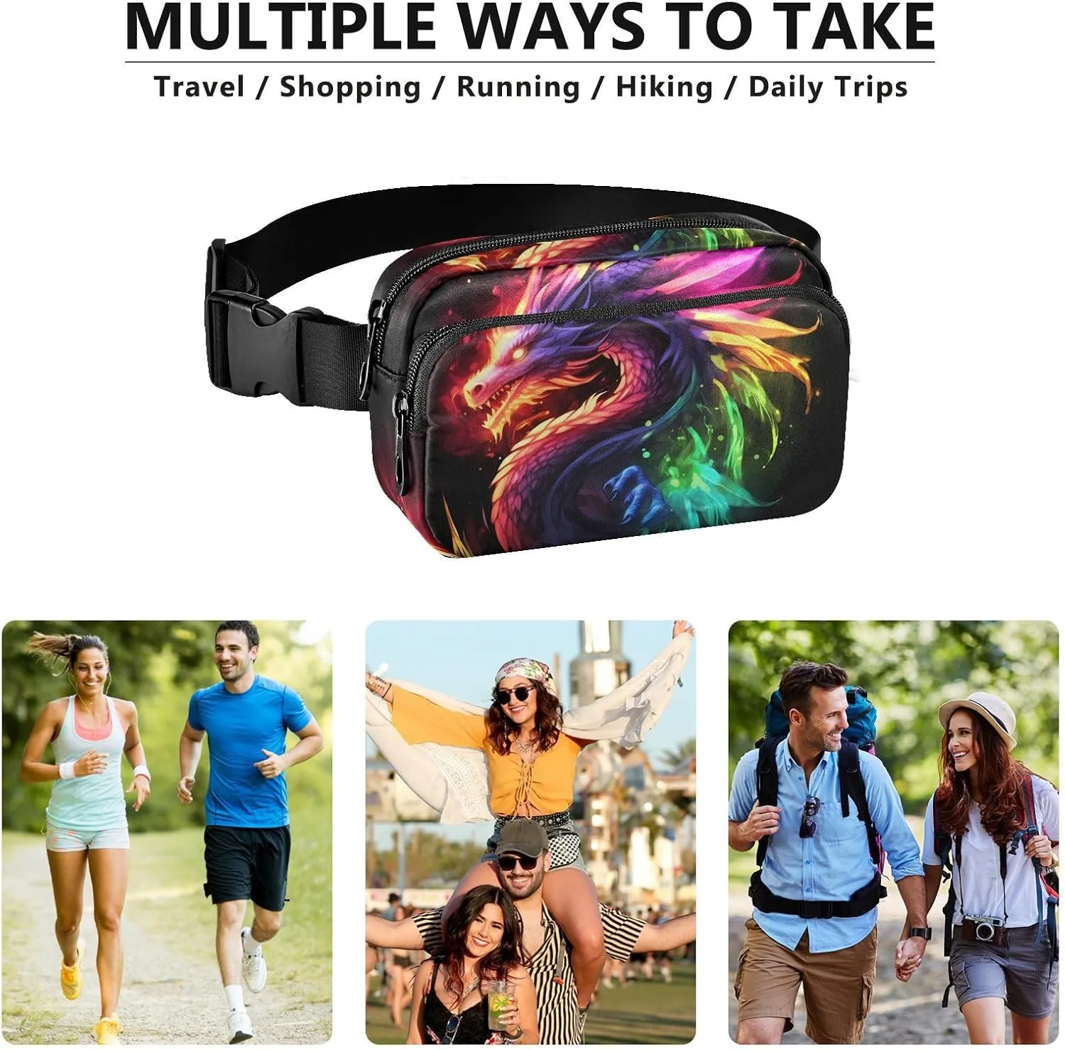 Flame Dragon Fanny Packs for Women Fanny Pack For Men Belt Bag Crossbody Fanny Packs for Women Running Fanny Pack Waist Pack 21341053