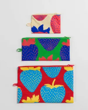 Flat Pouch Set-Electric Strawberries