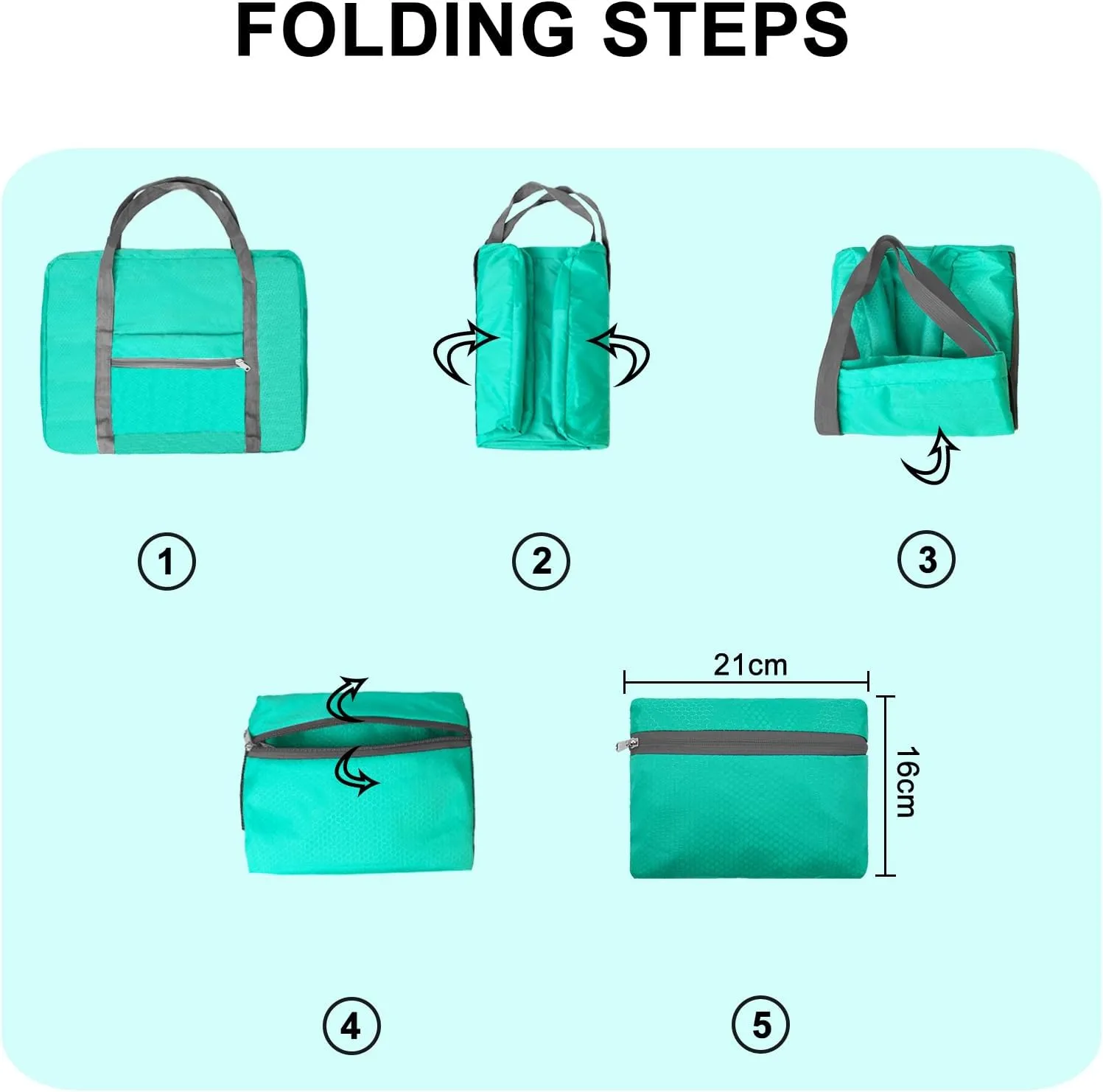 For Spirit Airlines Personal Item Bag 18x14x8 Foldable Carry on Bags for Airplanes Travel Duffel Bags for Women and Men
