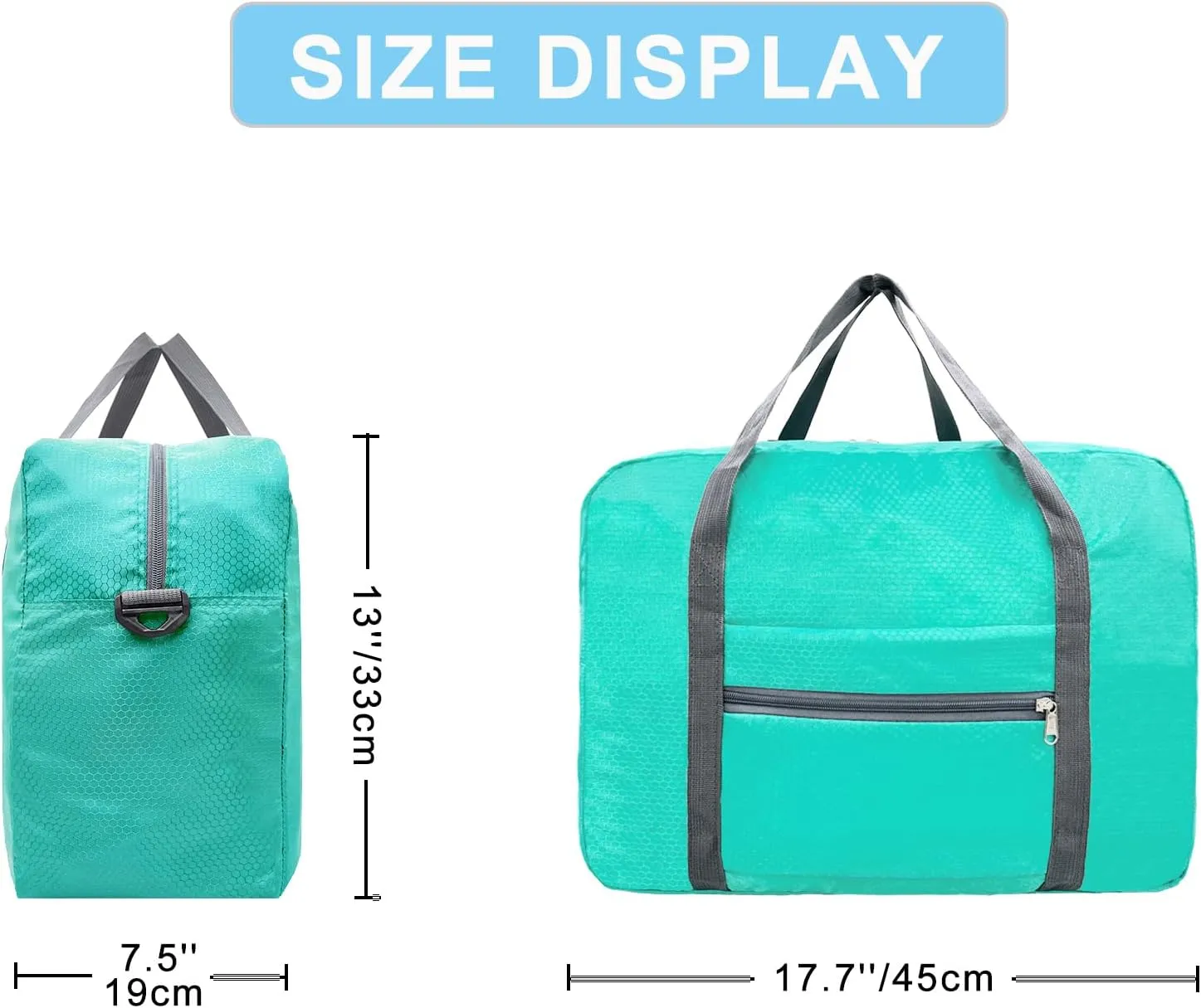 For Spirit Airlines Personal Item Bag 18x14x8 Foldable Carry on Bags for Airplanes Travel Duffel Bags for Women and Men